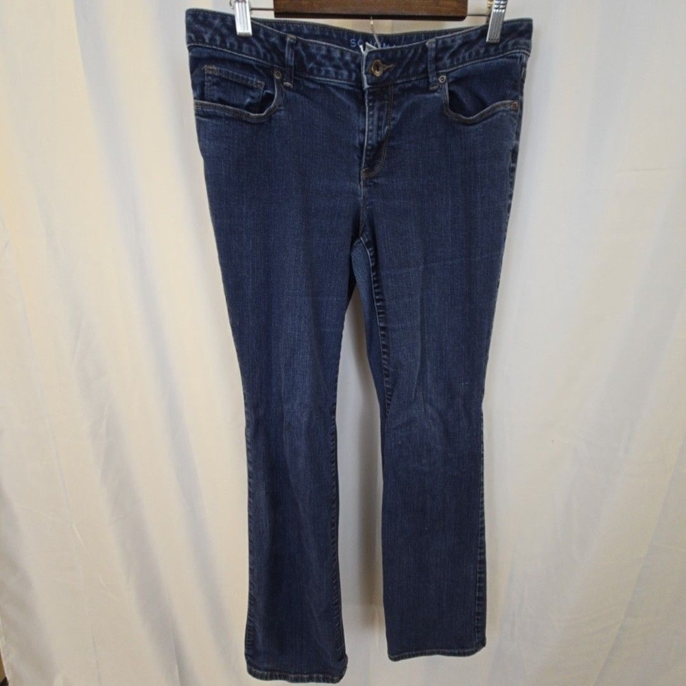 Sonoma Life+style Jeans Womens 10 Blue Mid Rise Bootcut Stretch Denim Pants